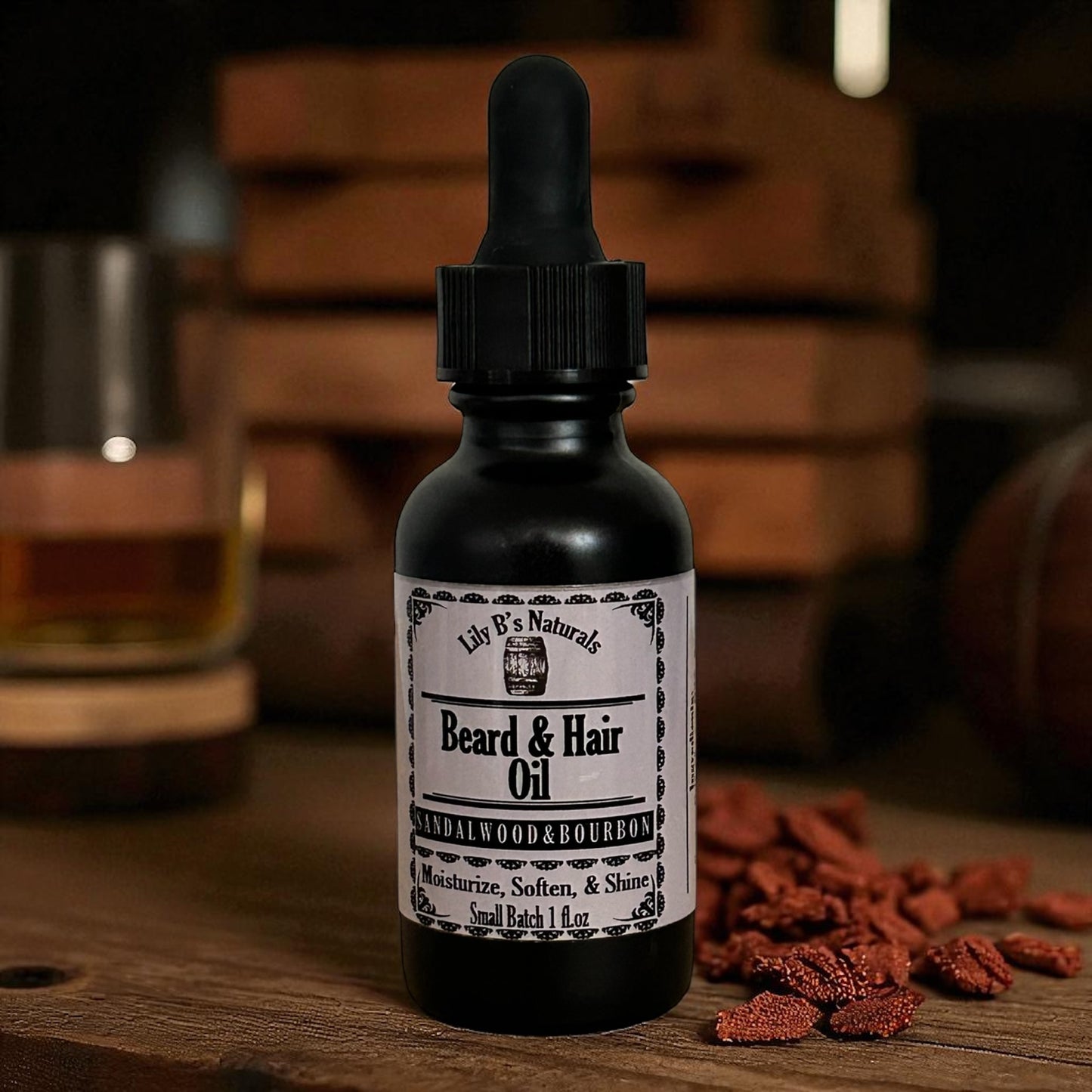 Bear & Hair Oil-Sandalwood & Bourbon